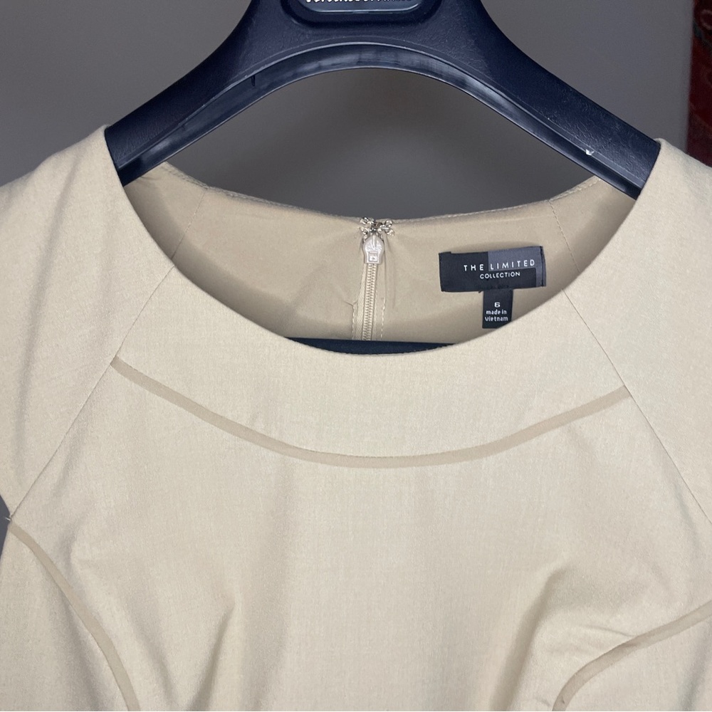 The Limited Collection - Tan Khaki Professional Dress - size 6 - Picture 4 of 7
